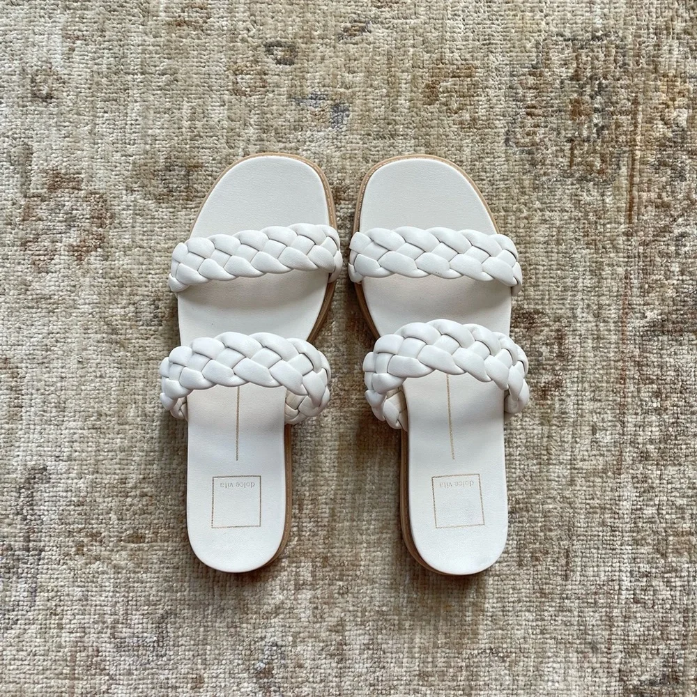 dolce Vida braided flat sandals with foot bed size 8.5. - Picture 6 of 10